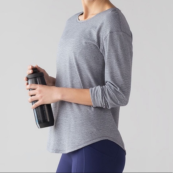 lululemon athletica Tops - Lululemon Lost In Pace Long Sleeve T Shirt Tee Top